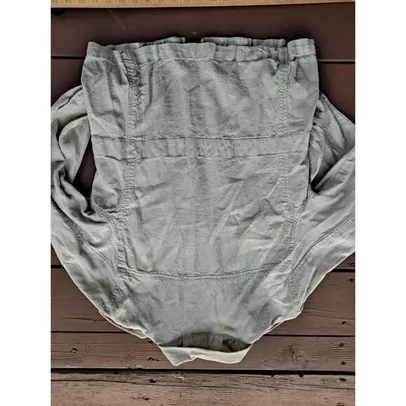 Vintage Jennifer and Grace Womens Jacket Linen Blend Beige Zipper Front Short - Picture 5 of 5